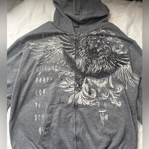 Gray Graphic Men's Sweater